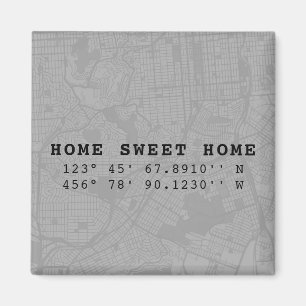 Imã Home Sweet Home   Mapear e personalizar coordenada