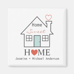 Imã Home Sweet Home personalizado