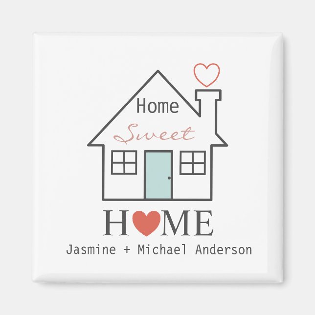 Imã Home Sweet Home personalizado (Frente)