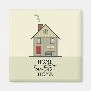 Imã Home Sweet Home Quote Casa Bonita