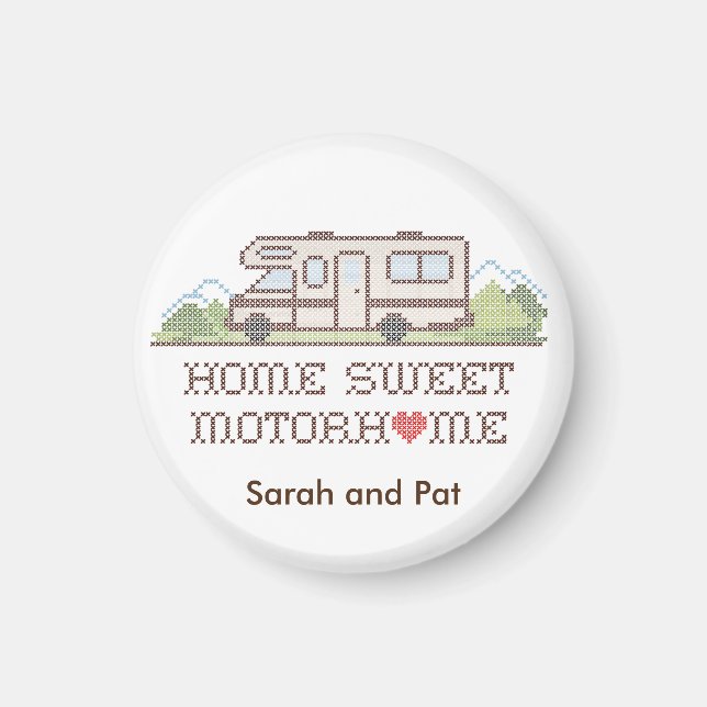 Imã Home Sweet Motor Home Magnet (Frente)
