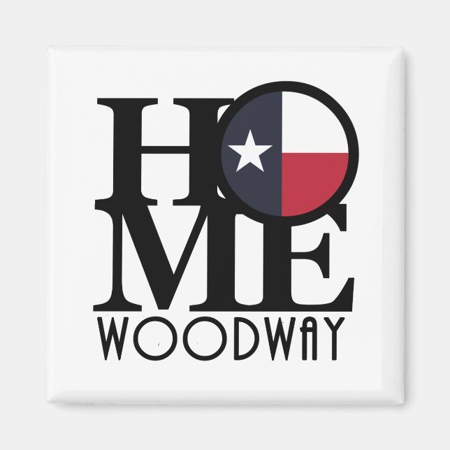 Imã HOME Woodway Texas (Frente)