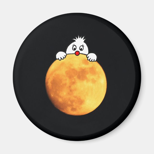 Imã Homem bonito na lua (Frente)