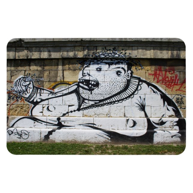 Ímã Homem Branco Gordo (Horizontal)