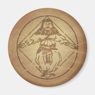 Imã Homem como Gráficos Mágicos Chineses Universos