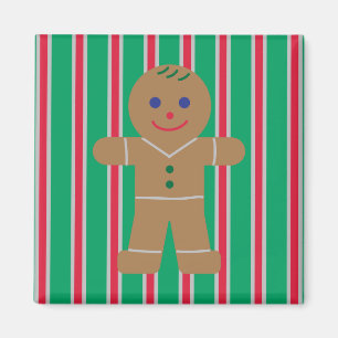 Imã Homem de Biscoito de Natal Divertido e Chique