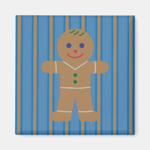 Imã Homem de Biscoito Gingerbread Divertido e Elegante