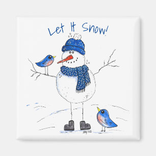 Imã Homem de neve de pernas longas