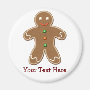 Imã Homem de pão-de-espécie bonito personalizado do