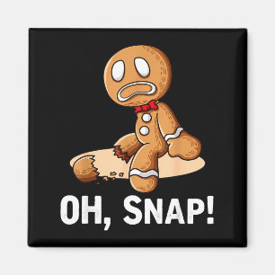 Imã Homem de Pão de Gengibre Oh Snap Natal Biscoito Di