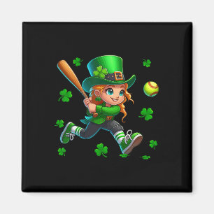 Imã Homem do Dia de São Patrício Jogando Shamrocks Sof