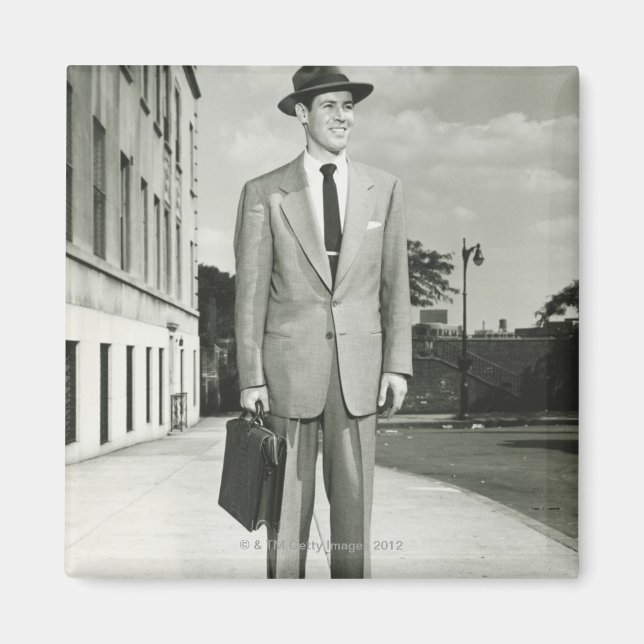 Imã Homem em Fato (Frente)