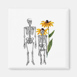 Imã Homem Engraçado Chimpanzee Skeleton Black Eyed Sus