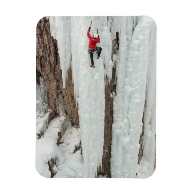 Ímã Homem escalando gelo, Colorado (Vertical)