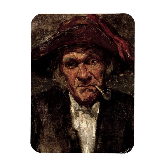 Ímã Homem fumando cachimbo, c.1859 (Vertical)