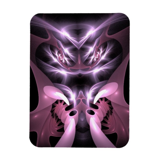 Ímã Homem Louco Comendo Mantis em Púrpura (Vertical)