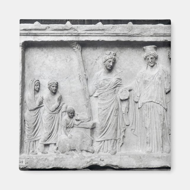 Imã Homem, mulher e criança antes de um altar (Frente)