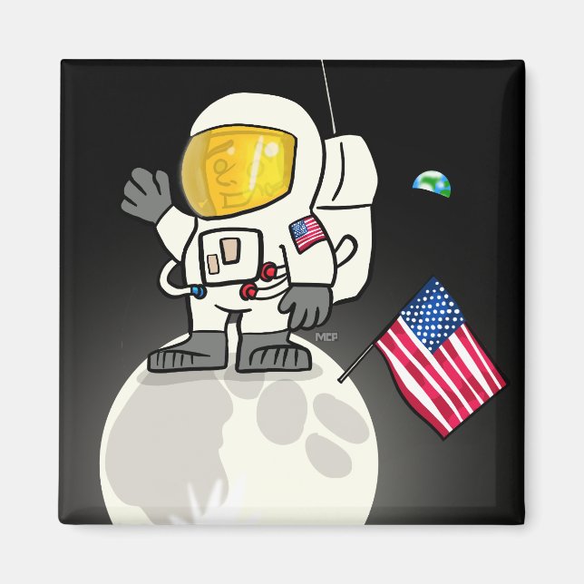 Imã Homem na Lua (Frente)