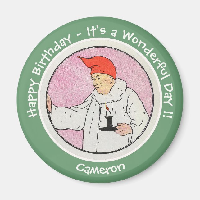 Imã Homem na Lua Mãe Ganha Festas de aniversário (Frente)