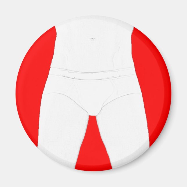 Imã Homem na Mídia de Cueca (Frente)