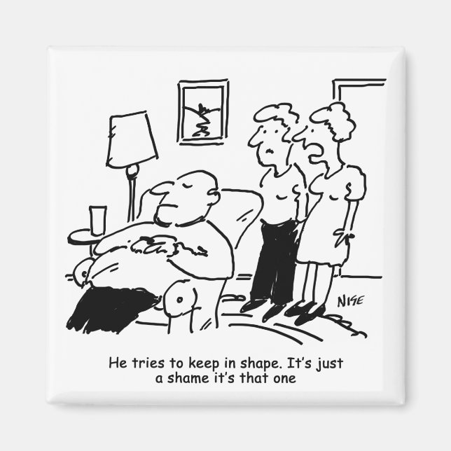 Imã Homem Obeso Com Sobrepeso Tenta Manter O Ajustado  (Frente)