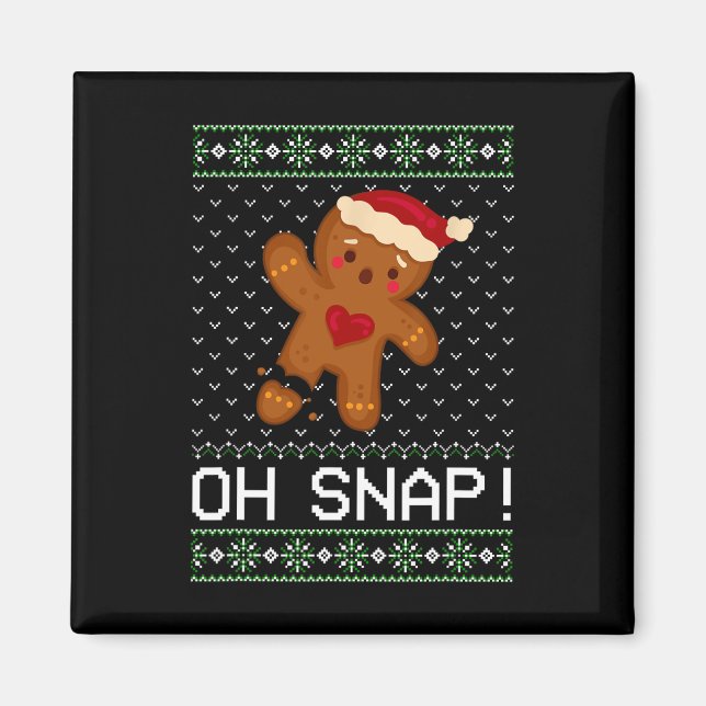 Imã Homem Oh Adolescente Cookie (Frente)