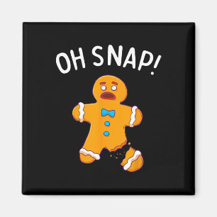 Imã Homem Oh Adulto Bolacha de Natal Curta Presente