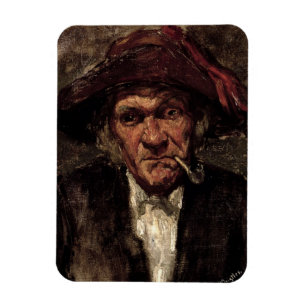 Ímã Homem que fuma uma tubulação, c.1859