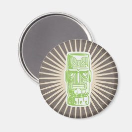 Imã Homem Tiki Verde