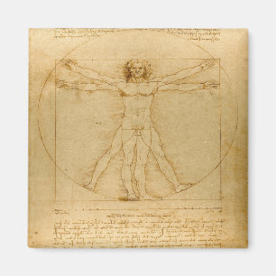 Imã Homem Vitruviano por Leonardo da Vinci