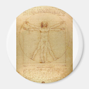 Imã Homem Vitruviano por Leonardo da Vinci