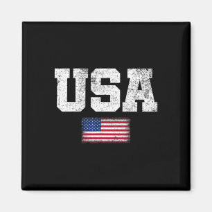 Imã Homen EUA Mulheres Patriótico Americano Bandeira E