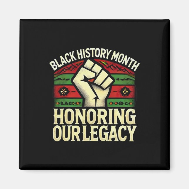 Imã Homenageando Nossa Legado Mês da História Negra He (Frente)