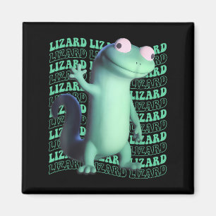 Imã Homens Animais Engraçado Lizard Meme _4