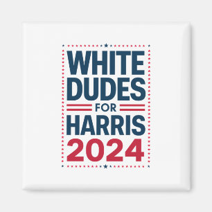 Imã Homens Brancos Para Harris-2024