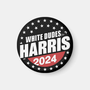 Imã Homens Brancos Para Kamala Harris Eleição 2024