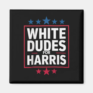 Imã Homens Brancos Para Kamala Harris Presidente 2024