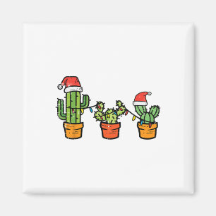 Imã Homens Da Fábrica De Suculento De Cactus De Natal