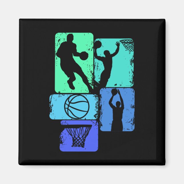 Imã Homens De Jogadores De Basquete (2) (Frente)