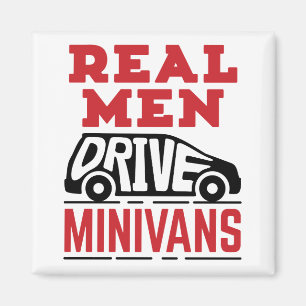 Imã Homens de verdade dirigem minivans