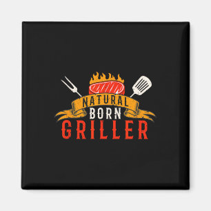 Imã Homens Divertido Churrasco Natural Grillador Nato