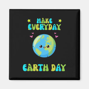 Imã Homens do Dia da Terra Curiosos no Dia da Terra K