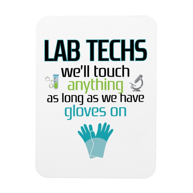 Ímã Homens do Laboratório Engraçados pelo Técnico do L (Vertical)