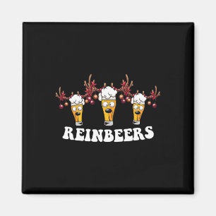 Imã Homens Engraçados Veados Reindeer Beer Beer Beer B