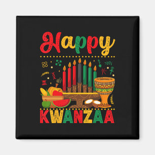 Imã Homens Felizes Kwanzaa Mulheres Kwanzaa Kinara Vel
