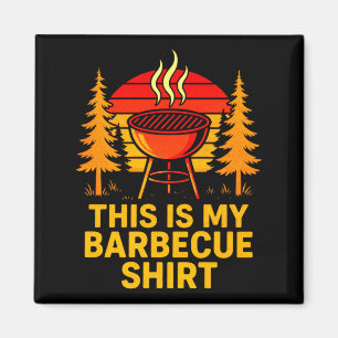 Imã Homens, isto é churrasco - churrasco retrô grelhan