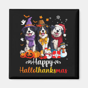 Imã Homens Mulheres Border Collie Cão Natal Halloween 