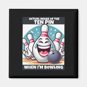 Imã Homens Mulheres Crianças Ten Pin Engraçado Rindo Q