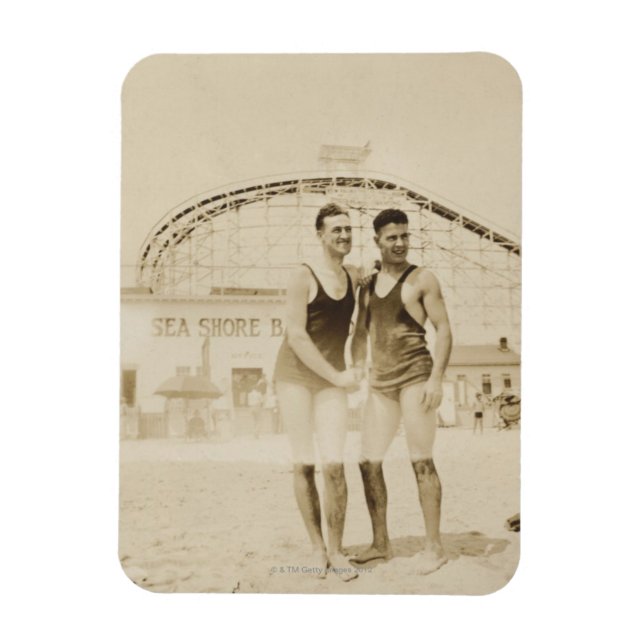 Ímã Homens na praia (Vertical)