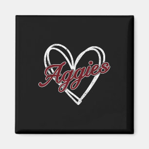 Imã Homens Personalizados Retro-Aggies-Cardíacos Mulhe